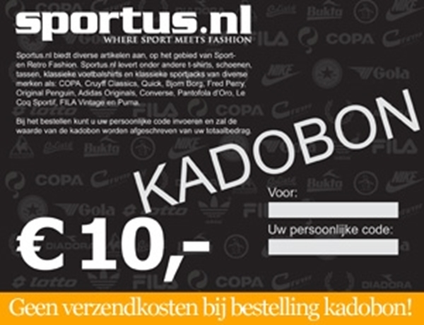 Oneerlijkheid vervaldatum geeuwen Sportus Kadobon 10 EURO | Sportus.nl