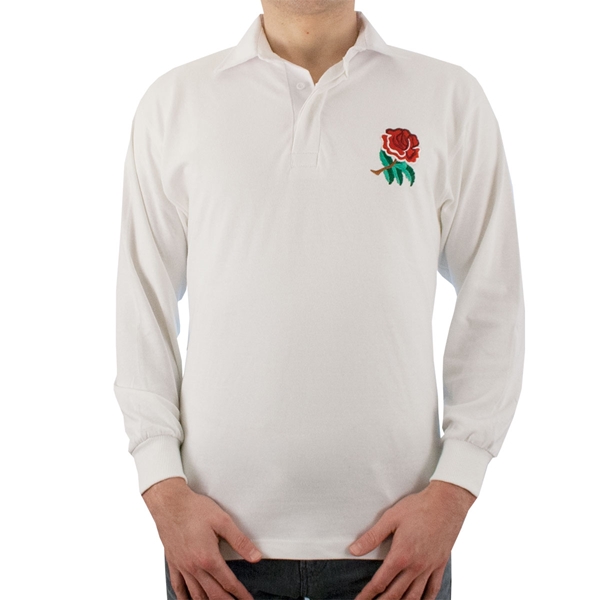 Afbeeldingen van Rugby Retro - Engeland retro rugbyshirt 1980