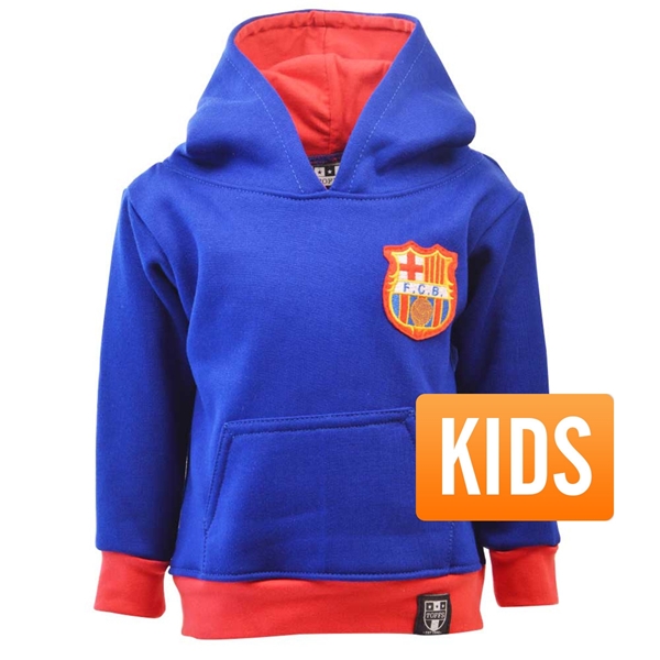 Afbeeldingen van TOFFS - Barcelona Kinderen Hoodie - Blauw/ Rood