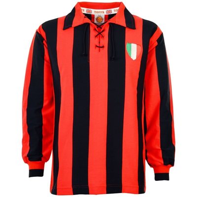AC Milan Retro Voetbalshirt 1950's afbeelding