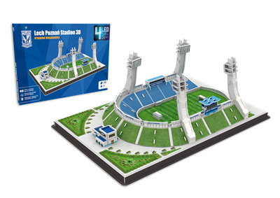 Lech Poznan Bulgarska Stadion - 3D Puzzle (LED Editie)