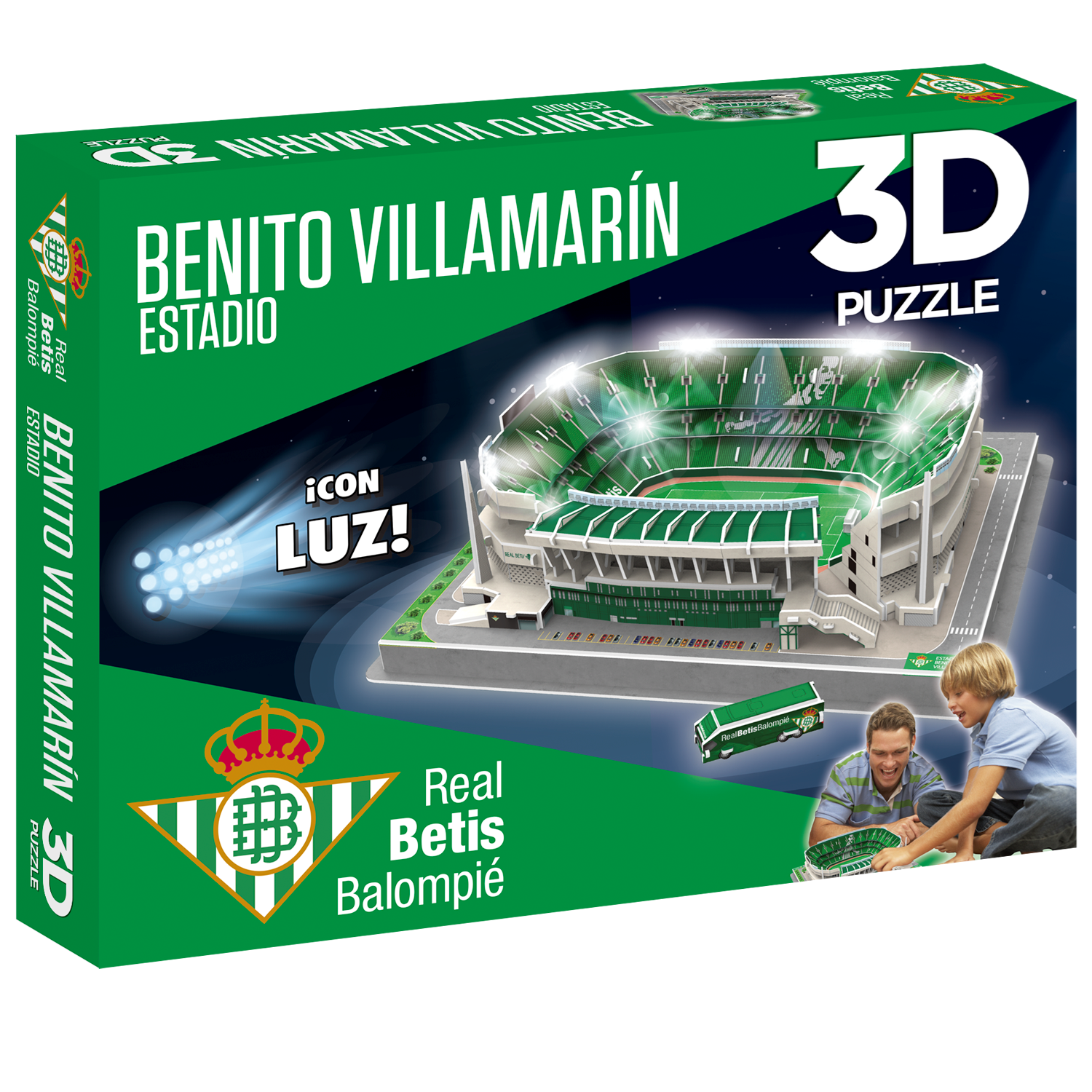 waarom niet Heer Verbeteren Real Betis Benito Villamarin Stadion - 3D Puzzle (LED Editie) | Sportus.nl