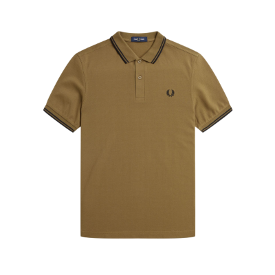 Fred Perry - Twin Tipped Poloshirt - Shaded Stone