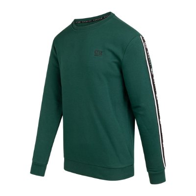 Cruyff Sports - Xicota Taped Crewneck Sweater - Donkergroen