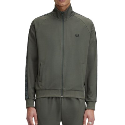 Fred Perry - Contrast Tape Trainingsjack - Groen/ Zwart