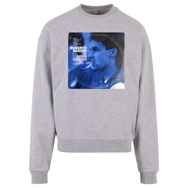 LPFC - Roberto Baggio Oversized Crewneck Sweater - Grey