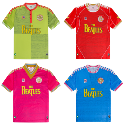 Meyba x The Beatles Sgt Pepper Voetbalshirts (4 Stuks)