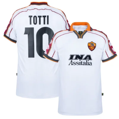 Sportus.nl AS Roma Retro Shirt Uit 1998-1999 + Totti 10