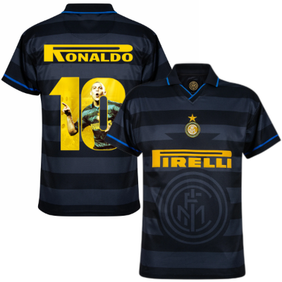 F.C. Internazionale Retro Shirt Uit 1997-1998 + Ronaldo 10 (Photo Styl