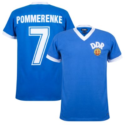 DDR Retro Voetbalshirt WK 1974 + Pommerenke 7