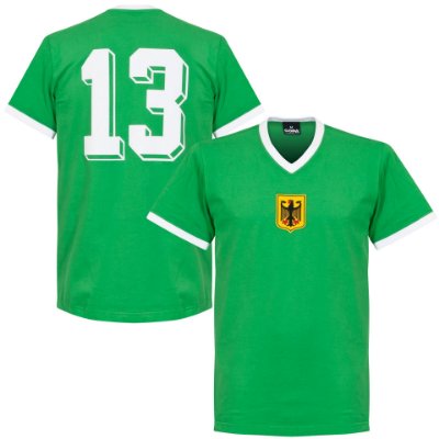 Duitsland retro voetbalshirt 1970's + Nummer 13