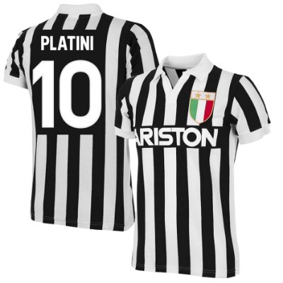 Juventus Ariston Retro Voetbalshirt 1984-1985 + Platini 10