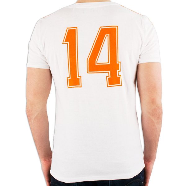 Afbeeldingen van Cruyff - Holland Retro Uitshirt WK 1974 + Nummer 14